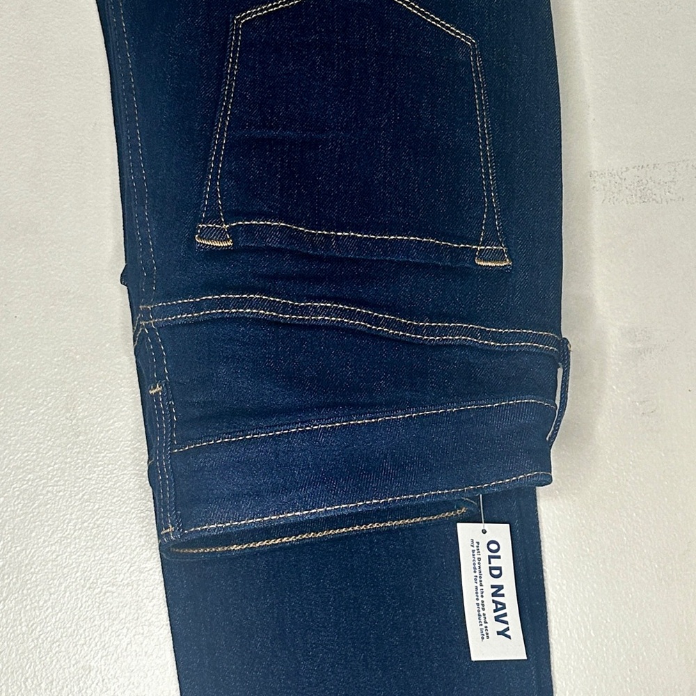 Women Old Navy High Rise straight Jeans Size 8 Short Dark Wash NWT